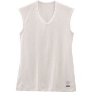 A2JA400601 [ドライベクター Vネックノースリーブシャツ ホワイト M MEN'S]