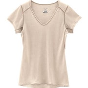 A2JA420549 [ドライベクター Uネック半袖シャツ ベージュ M WOMEN'S]