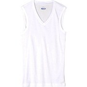 C2JA510201 [アイスタッチエブリ Vネックノースリーブシャツ ホワイト M MEN'S]
