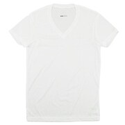 C2JA510601 [ドライサイエンス Vネック半袖シャツ ホワイト M MEN'S]