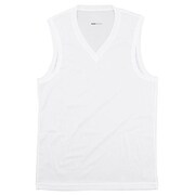 C2JA510701 [ドライサイエンス Vネックノースリーブシャツ ホワイト L MEN'S]