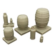 35080 [1/35スケール 木製樽と牛乳缶]