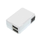 コンパクト&ハイパワー USB-AC充電器 ホワイト LAC-R2U24-WH