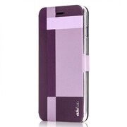 デュアルフェイスフリップケース [iPhone 6 Plus/6s Plus 5.5インチ用 サイクスMIX PUチェッカー/メタリックRD]