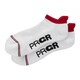 足底サポートアンクルソックス F ホワイト×レッド [SOCKS-102]