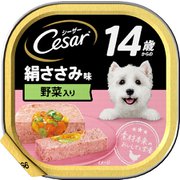 シーザー 14歳 絹ささみ 玄米・野菜入り [犬用 ウェット 100g 総合栄養食]