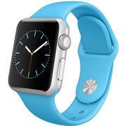 Apple Watch Sport 38mmシルバーアルミニウムケースとブルースポーツバンド