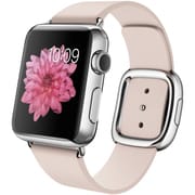 Apple Watch 38mmステンレススチールケースとソフトピンクモダンバックル M