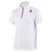 QB712145-WHT-L [ハーフジップ半袖シャツ Lサイズ ホワイト]