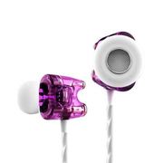 デュアルダイナミックドライバー イヤホン パープル TTPOD T1E PU