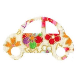 ファブリックステッカー JT 白 桜 くるま