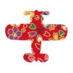 ファブリックステッカー JT 赤 小桜小梅 ひこうき