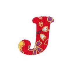 ファブリックステッカー JT 赤 小桜小梅 J