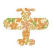ファブリックステッカー JT 白 金小桜 ひこうき