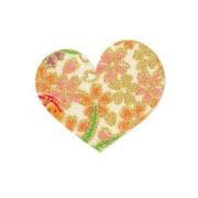 ファブリックステッカー JT 白 金小桜 ハート