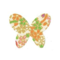 ファブリックステッカー JT 白 金小桜 ちょう