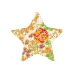 ファブリックステッカー JT 白 金小桜 ほし