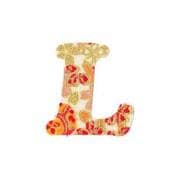 ファブリックステッカー JT 白 金小桜 L