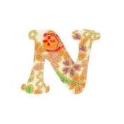 ファブリックステッカー JT 白 金小桜 N