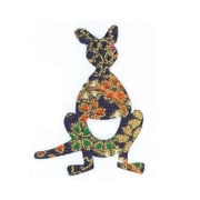ファブリックステッカー JT 紺 金小桜 カンガルー