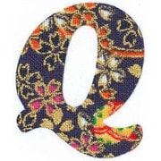ファブリックステッカー JT 紺 金小桜 Q