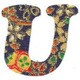 ファブリックステッカー JT 紺 金小桜 U