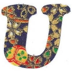 ファブリックステッカー JT 紺 金小桜 U