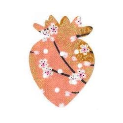 ファブリックステッカー JT 金茶 山桜 いちご
