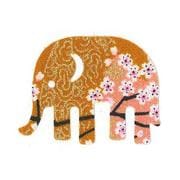 ファブリックステッカー JT 金茶 山桜 ぞう