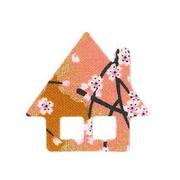 ファブリックステッカー JT 金茶 山桜 いえ