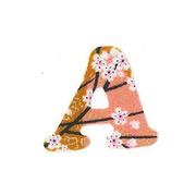 ファブリックステッカー JT 金茶 山桜 A