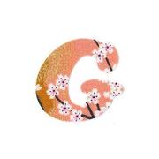 ファブリックステッカー JT 金茶 山桜 G