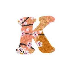 ファブリックステッカー JT 金茶 山桜 K