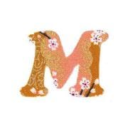 ファブリックステッカー JT 金茶 山桜 M
