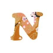ファブリックステッカー JT 金茶 山桜 N