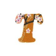 ファブリックステッカー JT 金茶 山桜 T