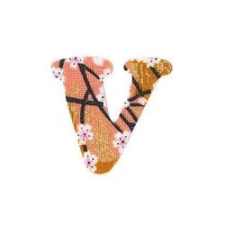 ファブリックステッカー JT 金茶 山桜 V