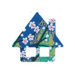 ファブリックステッカー JT 青 山桜 いえ