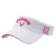 Basic Visor Women's WHT/PNK 15 JM [バイザー フリーサイズ レディース ホワイト/ピンク]
