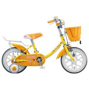 幼児用自転車 エコキッズカラフル 18型 イエロー&オレンジ EK18C6 2A629C0