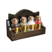 みにるー 木製ラック 調味料ボトルセット [ミニチュアモデル]