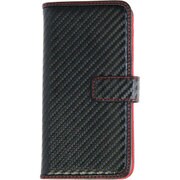 DI6-01 [iPhone 6/6s 4.7インチ用 ケース ダイアリーコレクション カーボンレザー レッド]