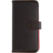 DI6-03 [iPhone 6/6s 4.7インチ用 ケース ダイアリーコレクション パンチングレザー レッド]
