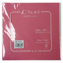 GFKT1001 106 [ウォッシャブルフェルト18cm 濃ピンク]