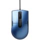 有線マウス USB接続式 BlueLED 3ボタンタイプ エルゴノミックフォルム 静音 Mサイズ ブルー BSMBU26SMBL