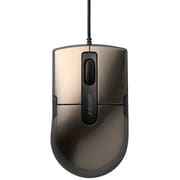 有線マウス USB接続式 BlueLED 3ボタンタイプ エルゴノミックフォルム 静音 Mサイズ ブラウン BSMBU26SMBW