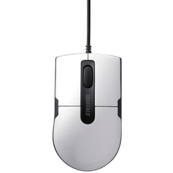 有線マウス USB接続式 BlueLED 3ボタンタイプ エルゴノミックフォルム 静音 Sサイズ ホワイト BSMBU26SSWH
