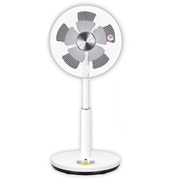 リビング扇風機 DCモーター リモコン付 メタリックシルバー YLX-ED30(MS)