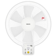 壁掛け扇風機 DCモーター リモコン付 ホワイト YWX-AD30(W)