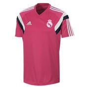 DCJ11-F84297-J/L [レアルマドリード トレーニング Tシャツ メンズ Lサイズ ブラストピンク F13/ブラック/ホワイト]